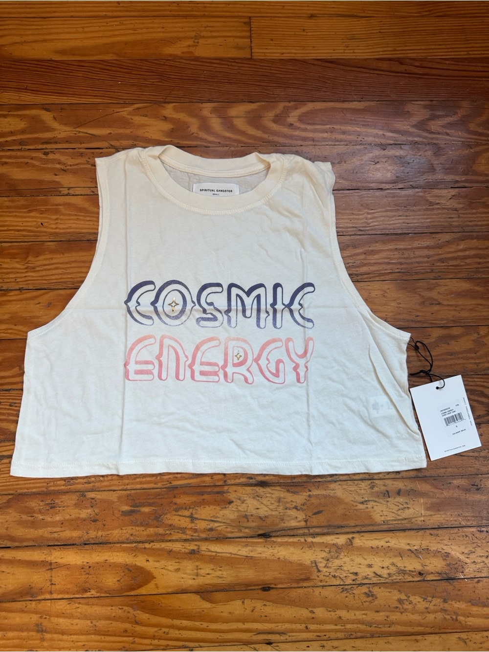 Spiritual Gangster Cosmic Energy Crop Muscle Tank - Picture 5 of 9